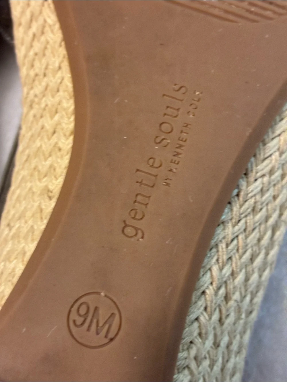 gentle souls Metallic Gray Espadrille Slingback Wedge - Metallic Gray